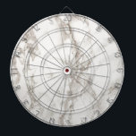 Modern White Marble Textur Muster Dartscheibe<br><div class="desc">Modernes Muster aus weißem Marmor. Perfektes Geschenk für diejenigen,  die etwas Einfaches und Minimales suchen.</div>