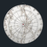 Modern White Marble Textur Muster Dartscheibe<br><div class="desc">Modernes Muster aus weißem Marmor. Perfektes Geschenk für diejenigen,  die etwas Einfaches und Minimales suchen.</div>
