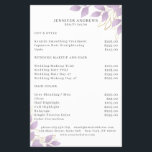 Modern, White Purple Leafy Flyer<br><div class="desc">Modern green layer in white,  Purple. Edit your product in min by adding your data. You can change the font/color/position by further personalization.</div>