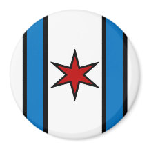 Modern White Shield Magnet