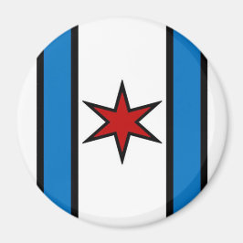 Modern White Shield Magnet