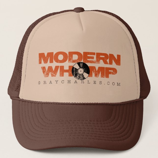 Modern Whomp - Brown-Fernlastfahrer-Hut Truckerkappe (Vorderseite)