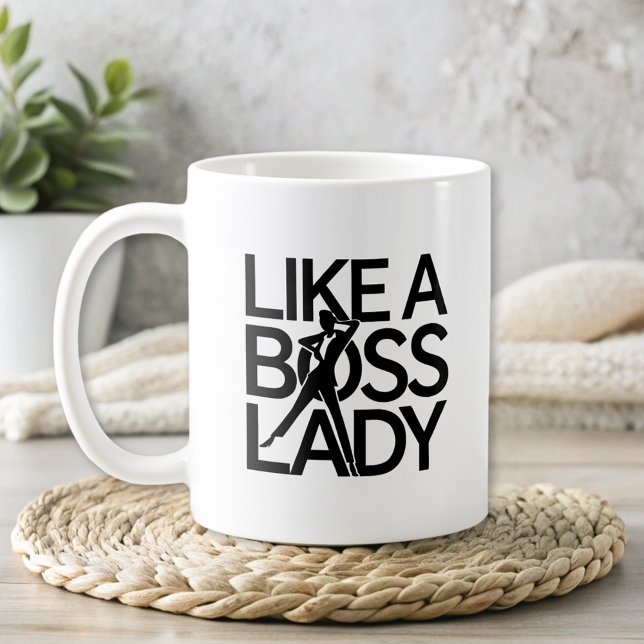 Modern wie eine Boss Lady Kaffeetasse (Von Creator hochgeladen)
