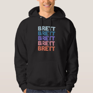 Modern wiederholtes Textbrett Hoodie