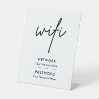 Modern Wifi Password Network Pedestzeichen