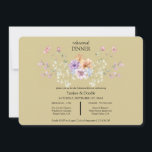 Modern wildflower spring wedding Dinner Invitation Einladung<br><div class="desc">Celebrate the beauty of nature with a Modern Wildflowers Spring Wedding. This enchanting event combines the fresh, vibrant colors of wildflowers with contemporary elegance, creating a perfect harmony of rustic charm and modern sophistication. From blooming floral arrangements to earthy, natural touches, it’s a celebration of love set against the backdrop...</div>