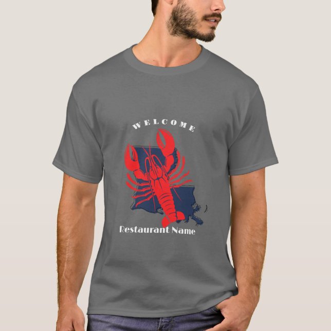 Modern willkommene Languste Louisiana individuelle T-Shirt (Vorderseite)