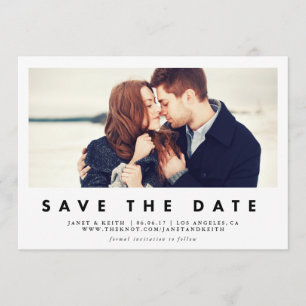 Modern Window Save the Date Fotokarte