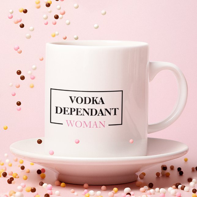 Modern Wine Dependant Woman Funny Zitat Jumbo-Tasse (Von Creator hochgeladen)