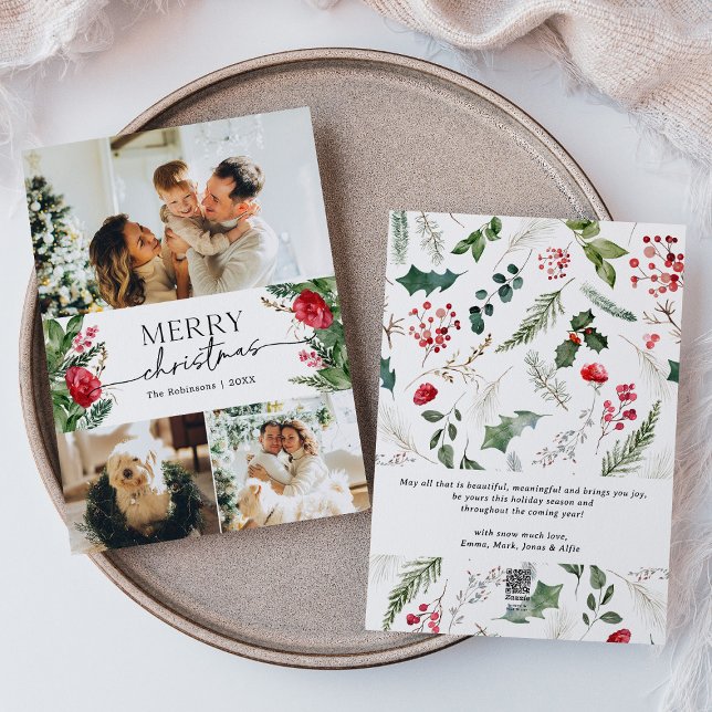 Modern Winter Botanical 3 Foto Frohe Weihnachten (Von Creator hochgeladen)