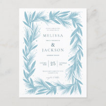 Modern Winter Wreath Frame Wedding