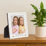 Modern Wir Liebe You Gigi Grandkids Foto Fotoplatte<br><div class="desc">Wir Liebe Sie Gigi Grandkids Foto Personalisiert Plaque - Personalisieren Sie mit Ihrem Lieblingsfoto und Enkel Namen. Schenkt Großmutter ein wertvolles Sake zum Geburtstag,  zum Muttertag,  zum Großelterntag und zu anderen besonderen Tagen.</div>