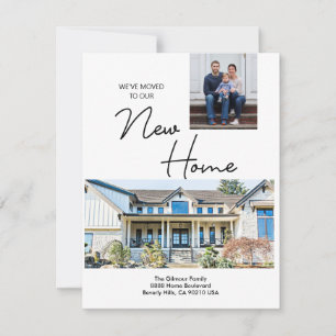 Modern Wir sind in unser neues Zuhause gezogen Fot Ankündigung
