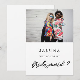 Modern Wirst du meine überragende Fotokarte sein Einladung