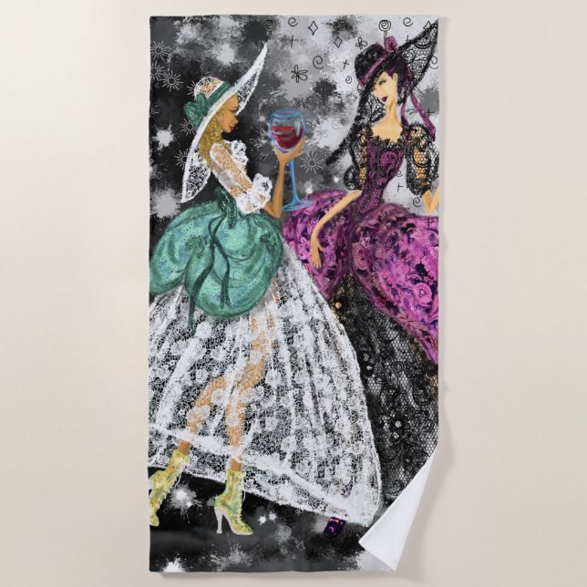 Modern Women Beach Handtuch (Vorderseite)