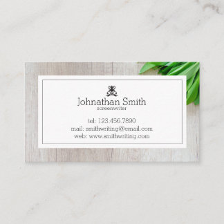 Modern Wood Gerahmt Business Card Visitenkarte