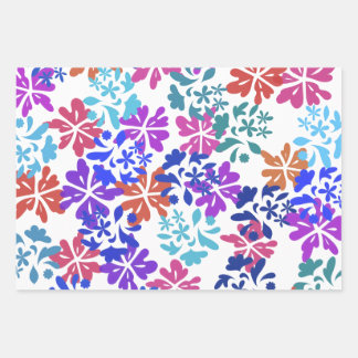 Modern Wrapping Paper Flat Sheet Set of 3 Geschenkpapier Set