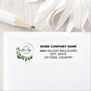 Modern Wreath Green Christmas Custom Logo