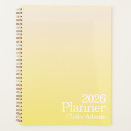 Modern Yellow Ombre Planner Planer