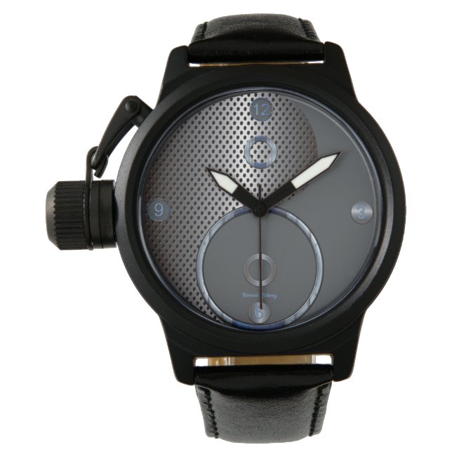 Modern Yin Yang Watch Armbanduhr (Vorderseite)