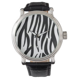 Modern Zebra Print Wrist Watch - Bold Abstract  Armbanduhr