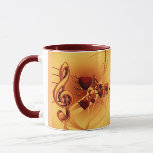 Modern Zeichnend Musikoper Soprano Tasse (Links)