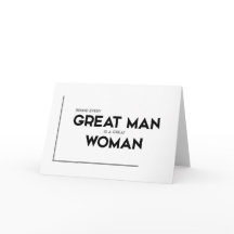 MODERN zitiert: hinter jedem großen Mann