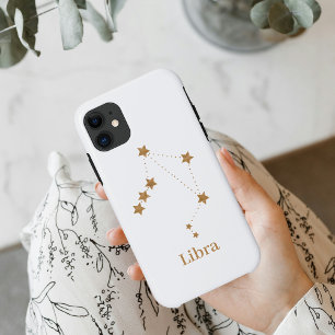 Modern Zodiac Sign Gold Libra Element Air Case-Mate iPhone Hülle