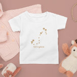 Modern Zodiac Sign Gold Scorpius | Element Wasser Kleinkind T-shirt<br><div class="desc">Modern Zodiac Sign Gold Scorpius | Element Wasser</div>