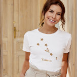 Modern Zodiac Sign Gold Taurus | Element Erde T-Shirt<br><div class="desc">Modern Zodiac Sign Gold Taurus | Element Erde</div>