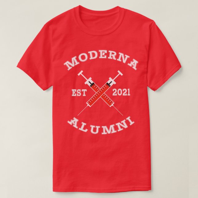 Moderna alumni Moderna Alumni 2021 ImpfstoffMODUS T-Shirt (Design vorne)