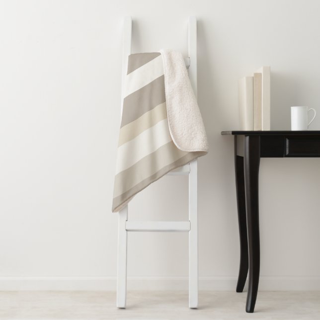 Moderna Linear | Alabaster & Knochen Sherpadecke (Beispiel)