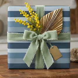 Moderna Linear | Schiefer & Nordsee Geschenkpapier