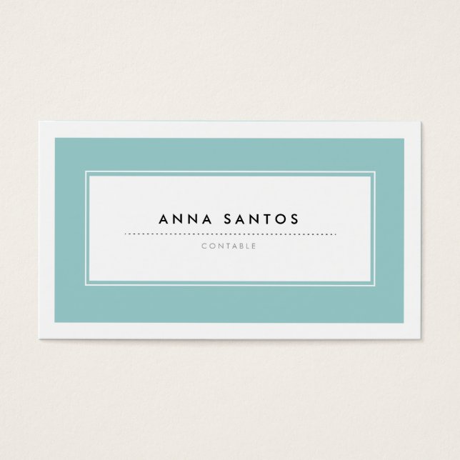 Modernas Tarjetas de Visita Azul (Vorderseite)