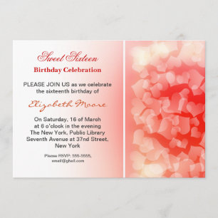 moderne 16. Geburtstagsfeiereinladung Einladung
