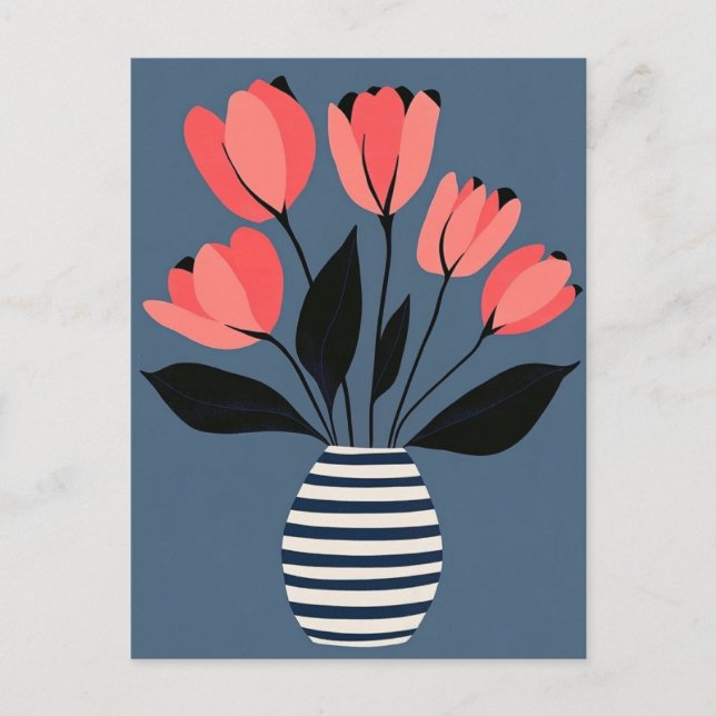 Moderne #185 Mitte des Jahrhunderts Postkarte (Vorderseite)