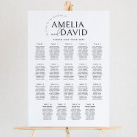 Moderne 19 Tische Begrüßungskarte