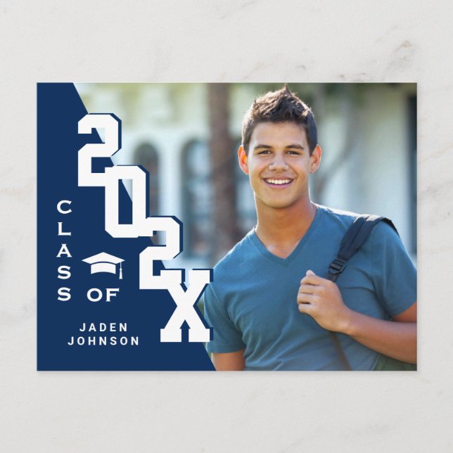 Moderne 2023 FOTO Graduation Party Einladung Postkarte (Vorderseite)