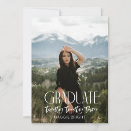 Moderne 2023-Graduiertenankündigung Einladung