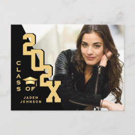 Moderne 2025 FOTO Grad Graduation Party Einladung Postkarte