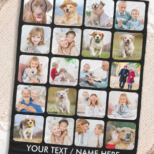 Moderne 20 Foto Collage Personalisiert Stilvoll Sc Fleecedecke