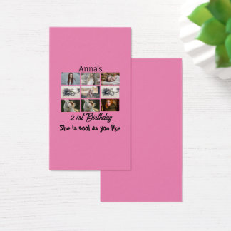 Moderne 21. Geburtstag personalisiert 9 FotoCollag