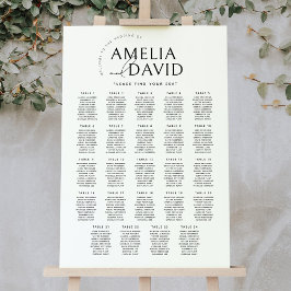 Moderne 24 Tische Begrüßungssitzkarte Poster