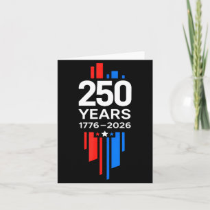 Moderne 250 Jahre USA-Design - 1776 bis 2026 Karte