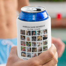 Moderne 25 FotoCollage | Memorial Can Cooler