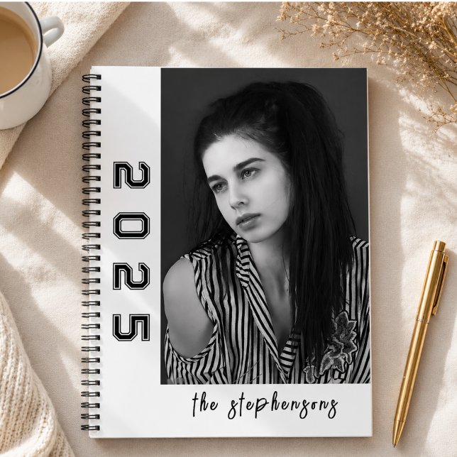 Moderne 2-Foto-Collage personalisiert Notizbuch (Modern 2 Photo Collage Personalized Notebook)
