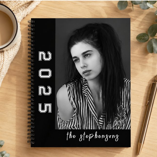 Moderne 2-Foto-Collage personalisiert Notizbuch (Modern 2 Photo Collage Personalized Notebook)