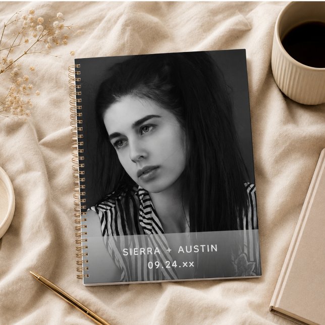 Moderne 2-Foto-Collage personalisiert Planer (Modern 2 Photo Collage Personalized Planner)