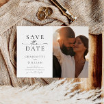 Moderne 2-Foto Hochzeit Save The Date<br><div class="desc">Moderne 2-Foto-Hochzeit speichern das Datum</div>