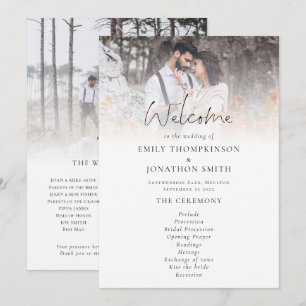 Moderne 2 Fotos Overlay-Skripte Hochzeit Programm